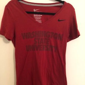 Washington State University Slim Fit V-Neck Tshirt